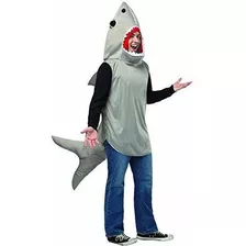 Corsé - Men's Shark Costume Adult Halloween Costumes Grey