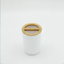 Vaso Para Cepillo De Dientes Bambú Baño Morph