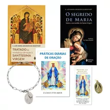 Kit Combo Consagração Cadeia Com Orações Diárias + Livro Tratado Da Verdadeira Devoção A Santíssima Virgem + Imitação De Cristo - Super Promoção