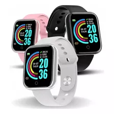 Smartwatch Magiabrás D20 Plus Relógio Inteligente Smartband 2 1.3 Caixa 40mm De Plástico Preta, Pulseira Preta D20s