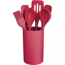 Conjunto De Gadgets Silicone Utensílios De Cozinha 7 Pç Euro