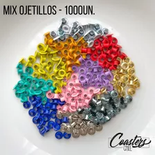 Ojetillos 4mm. Mix Colores - 1.000un. 