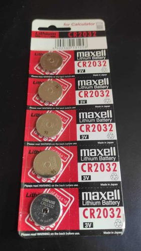 Maxell Cr2032 1 Blister De 5 Pilas De Litio 3v Made In Japan