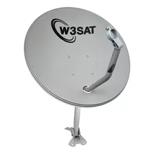 Kit Antena Ku 60cm W3sat Lnbf Ku Cabo Completo P/ Instalar