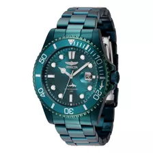 Reloj Pulsera Invicta 40886, Para Hombre, Con Correa De Acero Inoxidable Color Verde