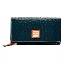 Cartera Plegable De Avestruz De Dooney & Bourke