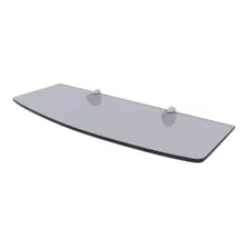 Kit De Repisa De Cristal Templado Gris Flotante De Pared 