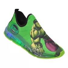 Tênis Led Infantil Hulk Novo Promoção Luzinha