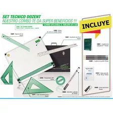 Kit Tablero De Dibujo Tecnico + Accesorios Dozent 50x60