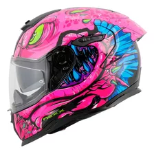 Capacete Nexx Sx100r Abisal Rosa Azul Oculos Solar Fxm