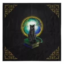 Toalha Leitura Tarot Tarô Baralho Cigano Gato Preto