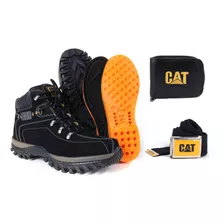 Bota Botina Adventure Palmilha Em Gel + Carteira E Cinto