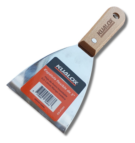 Espatula Durlock 3'' Kualox Flexible Rasca Vidrio Yesero