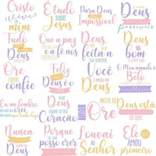 Kit Digita Frases Cristã + Arte Canecas Versículos Frases