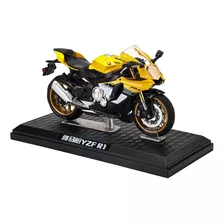 Motocicleta A Escala 1:12 Yamaha Yzf R1 Licencia Oficial