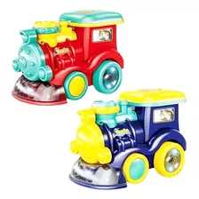 Trem Solta Bolhas De Sabão Brinquedo Trenzinho Locomotiva