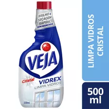 Refil Limpa Vidros Líquido Vidrex Cristal Veja 500ml