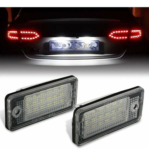 2x Lmpara De Luz De Matrcula De 18 Led Para Audi A3 S3 A4 