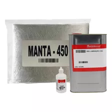 Kit Reparo Manta Fibra De Vidro 140cmx20cm Mais Resina 1 Kg