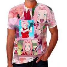 Camiseta Camisa Sakura Haruno Akatsuki Naruto Desenho 10