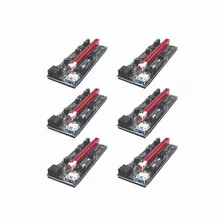 Combo 6 Risers Para Pci Express 1x A 16x, Ideal Minería