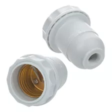 Bocal Pendente Para Abajur Branco E27 4a/250v - 15 Un