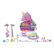 Polly Pocket Micro - Lounge Do Unicórnio Arco-íris - Mattel