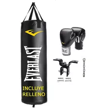 Bolsa Boxeo Everlast 1,10+ Relleno+guantes+soporte - Els
