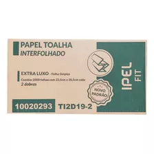 Papel Toalha Interfolha 2 Dobras Folha Simples Fit Extra Lux