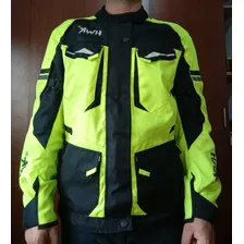 Campera Para Moto Hwk Alta Visibilidad