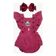 Jardineira Mesversário Infantil Roupa Bebê Menina Fantasia