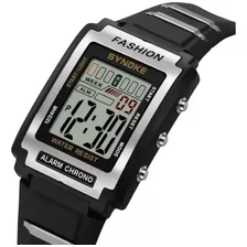 Relógio Esportivo Digital Synoke Alarme Cronômetro Silicone