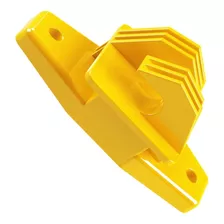 Isolador Para Cerca Eletrica Tipo W Amarelo 10 Unidades