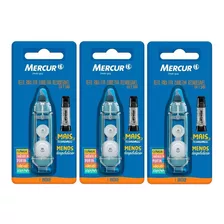 Refil Para Fita Corretiva Mercur 5mm X 6 Metros Kit C/3unid