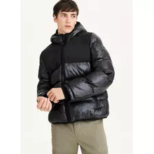 Campera Dkny Puffer Sleeve Logo