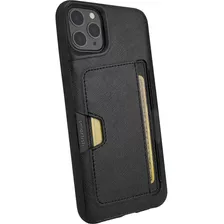 Funda Tipo Billetera Para iPhone 11 Pro Max - Seda Negra