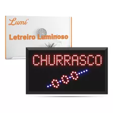 Painel Letreiro Churrasco Led 110v Lumi