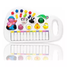 Piano Infantil Teclado Animal Bicho Fazenda Com Sons