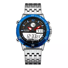 Reloj G-force Original Al176 Digital Acero Hombre + Estuche