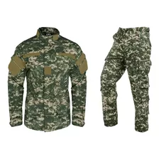 Conjunto De Combate Chaqueta+ Pantalón Camuflado Digital Acu