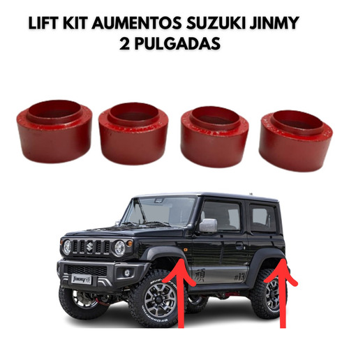 Lift Kit Aumentos Suzuki Jimny 2 Pulgadas  Foto 4