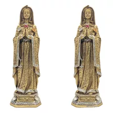 Mayoreo 2 Piezas De La Virgen De La Rosa Mística 30cm 