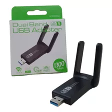 Adaptador Wifi 5ghz Usb 3.0 Dual Band 5g Ac 1300mbps Pc Note