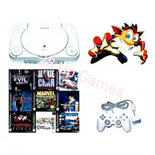 Playstation 1 Ps1 Psone + Controle + Av + Fonte + Jogos