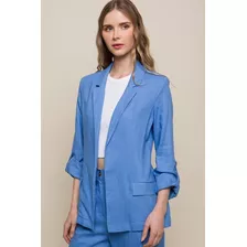 Blazer Saco De Lino Para Dama Casual 