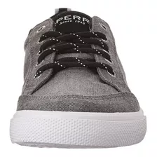 Tenis Sperry Sp- Deckfin Black Chambray 