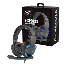 Auriculares Gamer Notebook Pc Havit H2032d Luz Led Color Negro Color De La Luz Azul