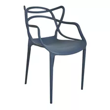 Cadeira De Jantar Top Chairs Top Chairs Allegra, Estrutura De Cor Azul-petróleo, 8 Unidades