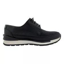 Tenis Casual Hombre Francocuadra Negro Mantarraya Suela Goma