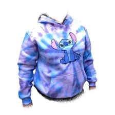 Sudadera Hoodie Tie Dye De Lilo Y Stitch, Gorrito De Regalo